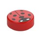 Tile Round 1 x 1 with Ladybug print