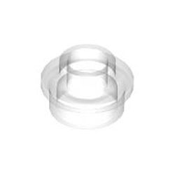 LEGO part 29387 PL.ROUND 1X1 W. THROUGHG. HOLE in Transparent/ Trans-Clear