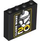 Brick 1 x 4 x 3 with 'CLONE WARS 20;, Clone Trooper Helmet print
