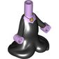 Microdoll Body Ursula Black Tentacles, Lavender Hands, Gold Pendant print