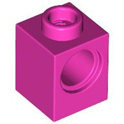 LEGO part 6541 TECHNIC BRICK 1X1 in Bright Purple/ Dark Pink