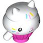 Creature, Cupcake Kitten with Dark Pink Body print (Cakey)