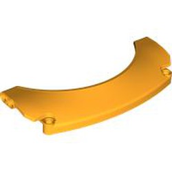 LEGO part 4427 Technic Panel Car Mudguard Arched 15 x 2 x 6, Arched Top in Flame Yellowish Orange/ Bright Light Orange