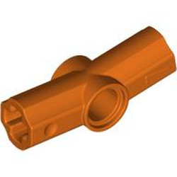 LEGO part 4450 Technic Axle and Pin Connector Angled #7 - 168.75° in Reddish Orange