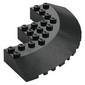 Brick Round Corner 10 x 10 with Slope 33° Edge, Axle Hole, Facet Cutout