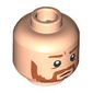 Minifig Head Ron Weasley, Dark Orange Eyebrows, Beard / Water Stains print
