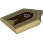 Tile Special 2 x 3 Pentagonal with Clock Tower print