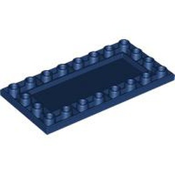 LEGO part 83496 Tile Special 4 x 8 Inverted in Earth Blue/ Dark Blue