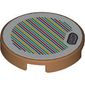 Tile 2 x 2 Round with Rowboat and Barcode Print (Sticker)