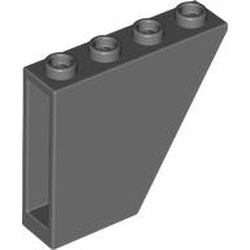 LEGO part 67440 Slope Inverted 60° 1 x 4 x 3 in Dark Stone Grey / Dark Bluish Gray
