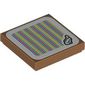 Tile 2 x 2 with Plane and Barcode Print (Sticker)