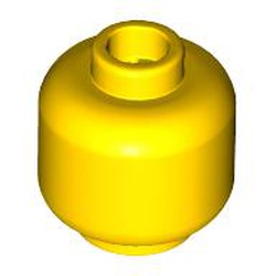 LEGO part 10108420 MINI HEAD, NO. 4356 in Bright Yellow/ Yellow