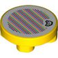 Tile Special Round 2 x 2 Inverted with Bananas and Barcode Print (Sticker)