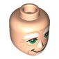 Minidoll Head Male, Thick White Eyebrows, Green Eyes, Big Mouth, Goatee, Wrinkles print