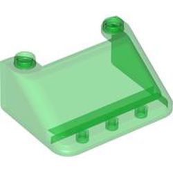 LEGO part 35279 WINDSCREEN 4X3X1 1/3 in Transparent Green/ Trans-Green