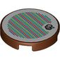 Tile Round 2 x 2 with Balloons and Barcode Print (Sticker)