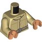 Torso, Uniform Jacket, Black Trim, Dark Tan Belt print, Tan Arms, Nougat Hands