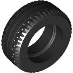 LEGO part 5033 TYRE NORMAL, WIDE, DIA. 24X9,9 in Black