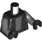 Torso Robe, Open over Dark Bluish Gray Undershirt with Diamond Pattern Print, Dark Bluish Gray Arms, Black Hands