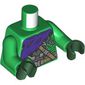 Torso, Dark Purple Cloak, Dark Tan Straps print, Green Arms, Dark Green Hands