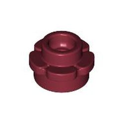 LEGO part 24866 Plant, Flower, Plate Round 1 x 1 with 5 Petals in Dark Red
