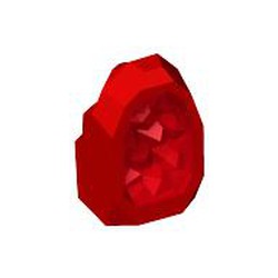 LEGO part 10049656 ROCK CRYSTAL, NO. 1002 in Bright Red/ Red