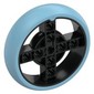 Wheel 57 x 14 with 4 Black Spokes with 2 Holes and Medium Azure Integral Tire