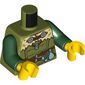 Torso, Tan Fur Cloak, Dark Brown Straps, Bottle, Pendant print, Dark Green Arms, Yellow Hands