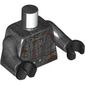 Torso, Armor / Droid Paneling with Rust Stain print, Pearl Titanium Arms and Hands