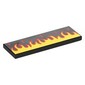 Tile 2 x 6 with Red and Yellow Flames print