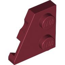 LEGO part 24299 Wedge Plate 2 x 2 Left in Dark Red