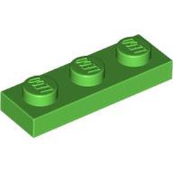 LEGO part 3623 Plate 1 x 3 in Bright Green