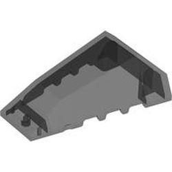 LEGO part 5241 Windscreen 4 x 6 x 1 2/3 Wedge Angled in Trans-Black