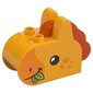 Duplo Brick 2 x 4 x 2 Ears and Mane with Horse Face Print