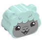 Duplo Brick 2 x 4 x 2 Rounded Ends with Ears and Sheep Face Print