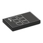 Tile 2 x 3 with Silver '14:23' and Cut Squares Print