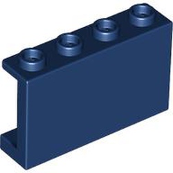 LEGO part 14718 Panel 1 x 4 x 2 with Side Supports - Hollow Studs in Earth Blue/ Dark Blue