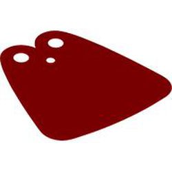 LEGO part 105416 CAPE, NO. 78 in Bright Red/ Red