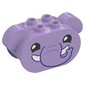 Duplo Brick 2 x 4 x 2 Rounded Ends with Floppy Ears and Elephant Face Print