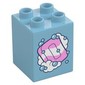 Duplo Brick 2 x 2 x 2, Bar of Soap and Bubbles Print