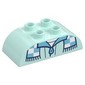 Duplo Brick 2 x 4 Curved Top, Jacket Top and Scarf Print