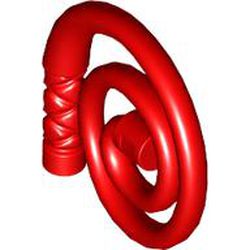 LEGO part 61975 Equipment Whip [Coiled] in Bright Red/ Red
