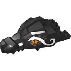 LEGO part CREATURE HEAD, NO. 122 in Black