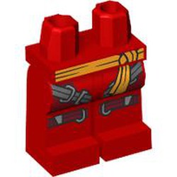 LEGO part MINI LOWER PART, NO. 2589 in Bright Red/ Red