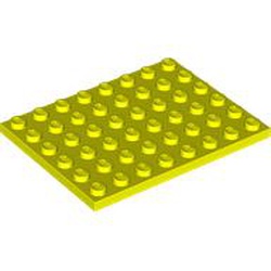 LEGO part 3036 Plate 6 x 8 in Vibrant Yellow