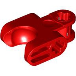 LEGO part 67695 Technic Axle Connector 2 x 3 with Ball Socket, Closed Sides in Bright Red/ Red