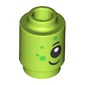 Brick Round 1 x 1 Open Stud with Alien Face print
