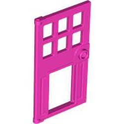 LEGO part 79730 Door 4 x 6 with Pet Door in Bright Purple/ Dark Pink