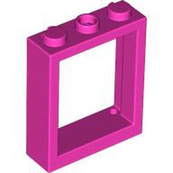 LEGO part 51239 Window Frame 1 x 3 x 3 in Bright Purple/ Dark Pink