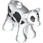 Animal, Cow, Baby / Calf with Reddish Brown Eyes, Black Spots Print
